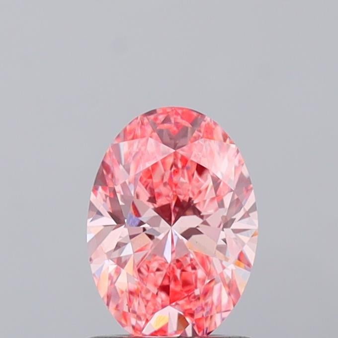 1.00 Ct. Fancy Vivid  Pink Oval Lab Grown Diamond