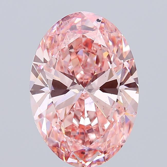 9.00 Ct. Fancy Vivid Pink Oval Lab Grown Diamond
