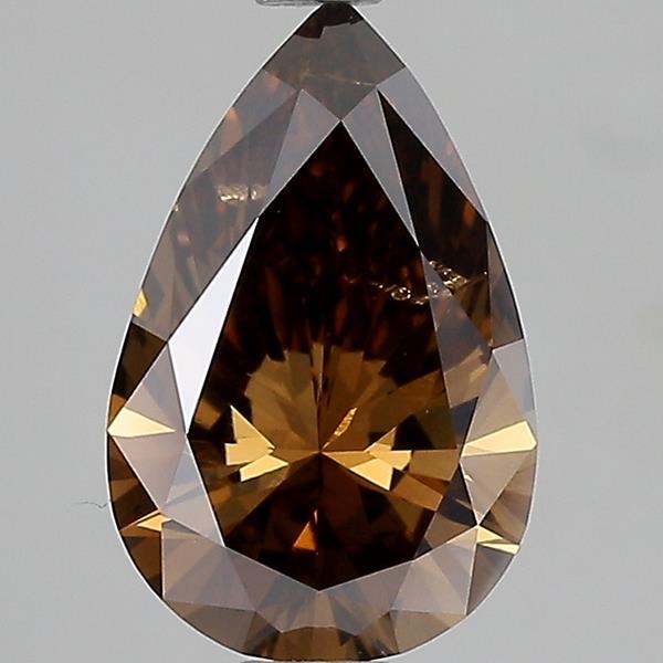 1.58 Ct. Fancy Deep Brown Pear Lab Grown Diamond