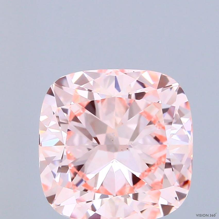 5.03 Ct. Fancy Pink Cushion Lab Grown Diamond