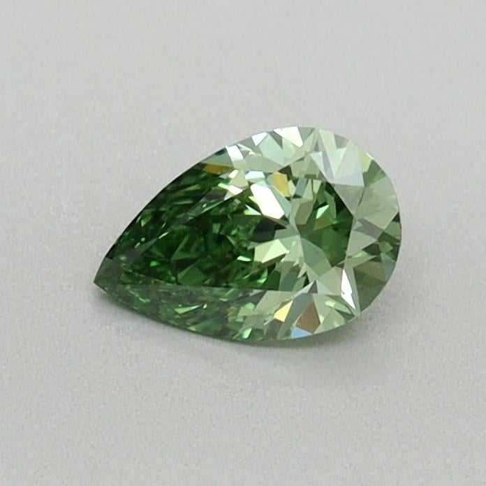 0.34 Ct. Fancy Vivid Pacific Green Pear Lab Grown Diamond