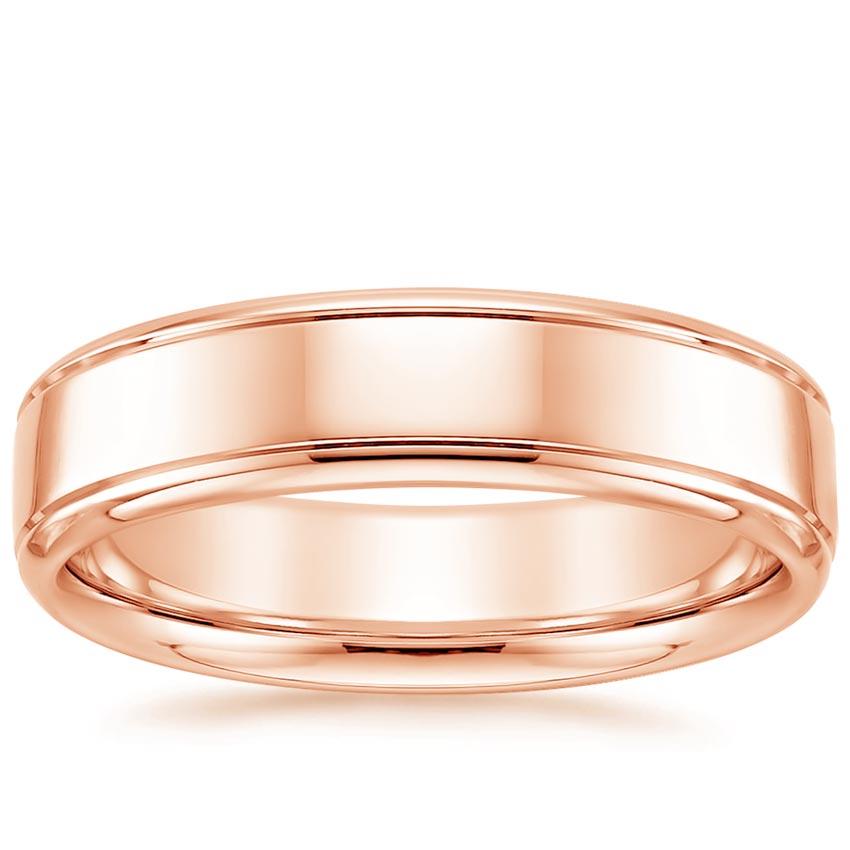 Tahoe Wedding Ring in 14K Rose Gold