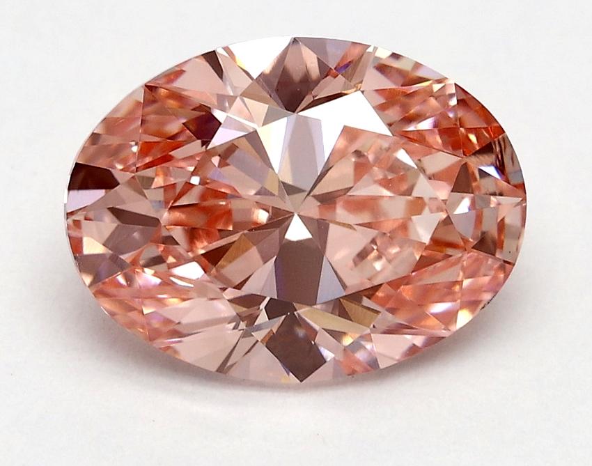 2.01 Ct. Fancy Vivid Pink Oval Lab Grown Diamond