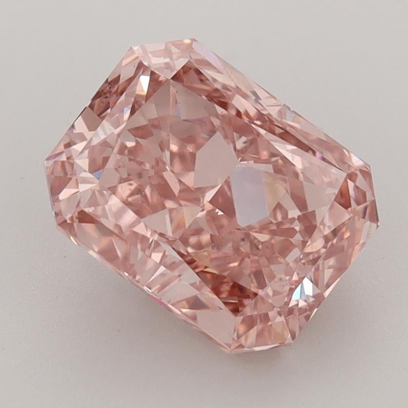 3.03 Ct. Fancy Vivid Pink Radiant Lab Grown Diamond