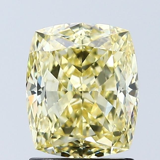 2.02 Ct. Fancy Intense Yellow Cushion Lab Grown Diamond