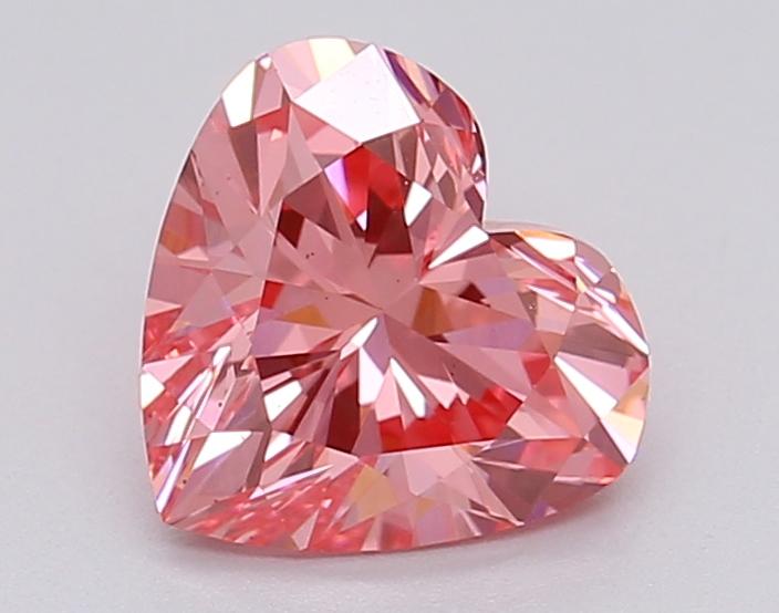 1.05 Ct. Fancy Vivid Pink Heart Lab Grown Diamond