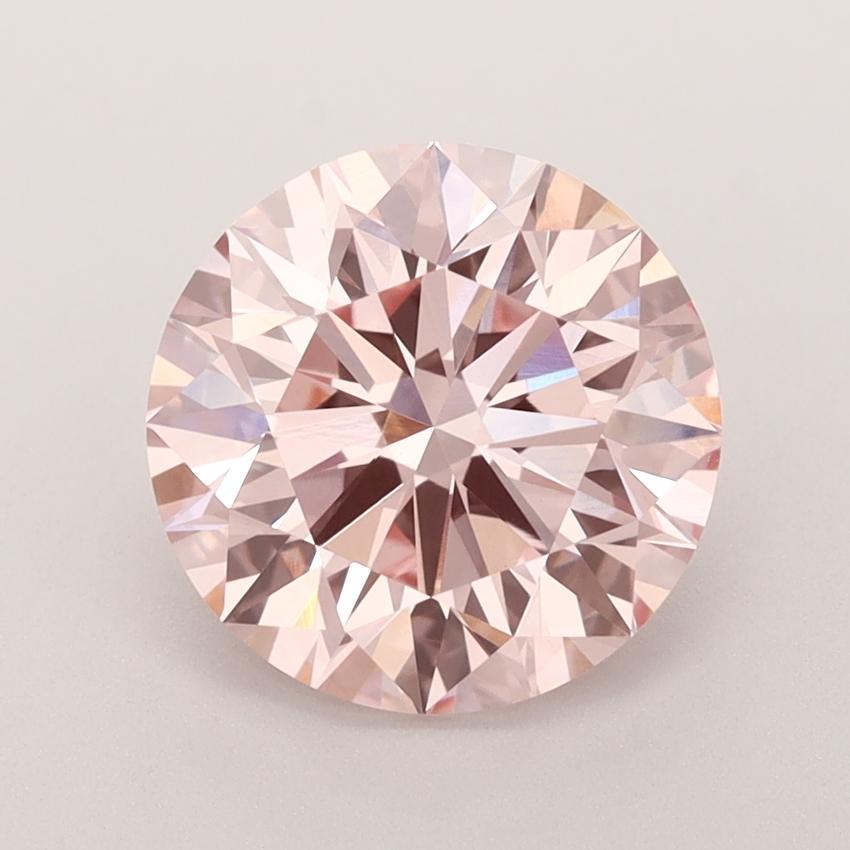 3.04 Ct. Fancy Intense  Pink Round Lab Grown Diamond