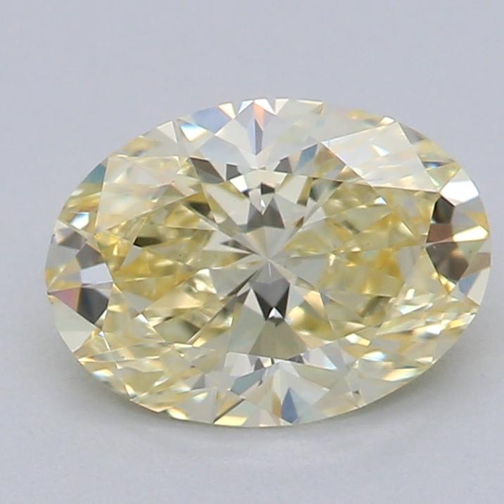 0.52 Ct. Fancy Yellow Oval Lab Grown Diamond