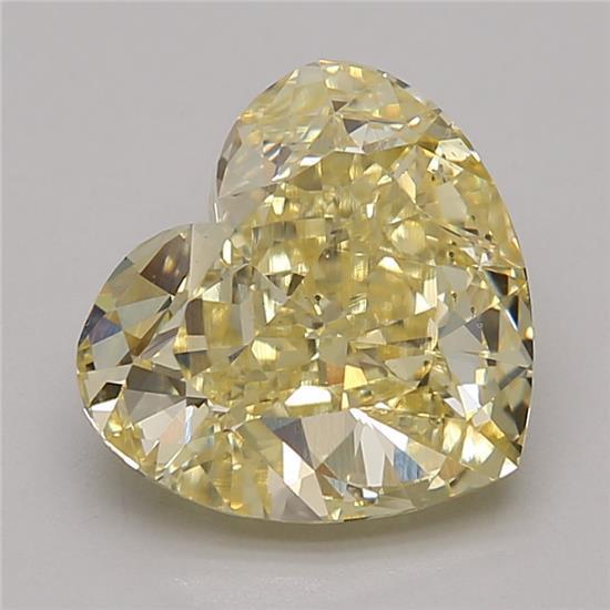 3.60 Ct. Fancy Intense Yellow Heart Lab Grown Diamond