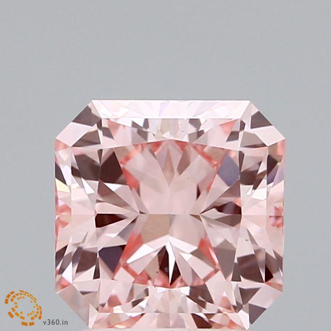 2.01 Ct. Fancy Vivid Pink Radiant Lab Grown Diamond
