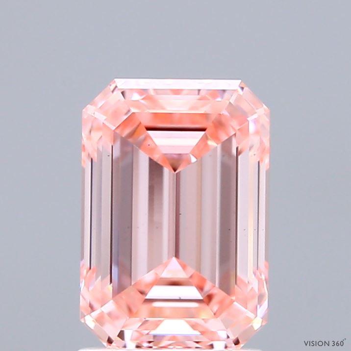 2.08 Ct. Fancy Intense Pink Emerald Lab Grown Diamond