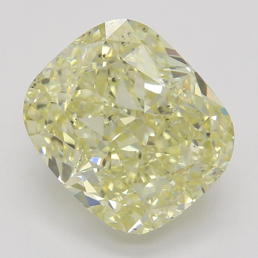 2.71 Ct. Fancy Light Yellow Cushion Diamond