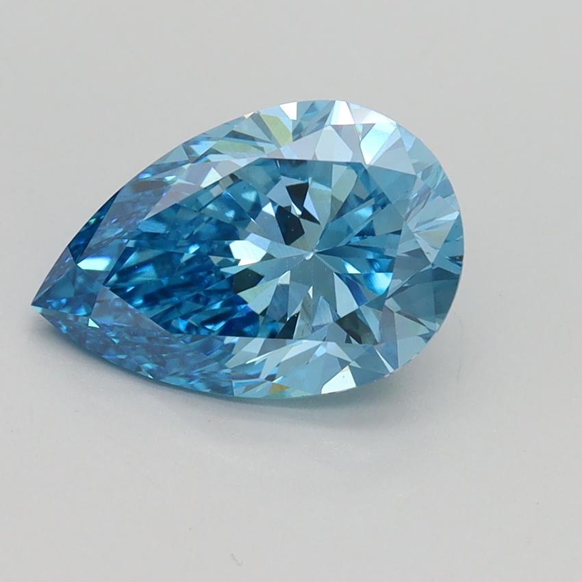 2.04 Ct. Fancy Vivid Blue Pear Lab Grown Diamond