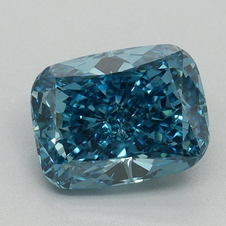 1.50 Ct. Fancy Vivid Blue Cushion Lab Grown Diamond