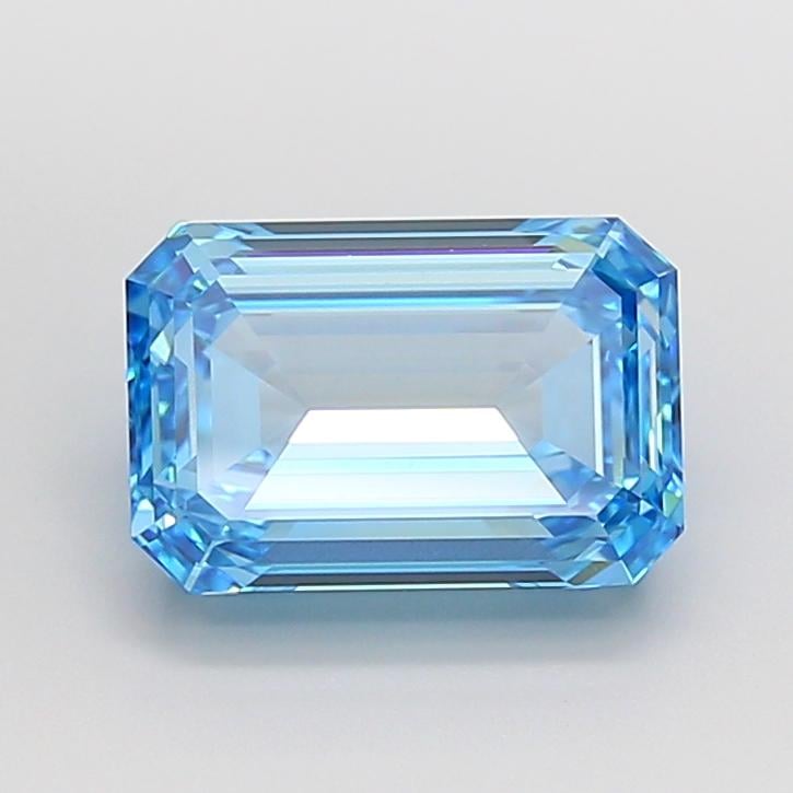 4.01 Ct. Fancy Vivid Blue Emerald Lab Grown Diamond