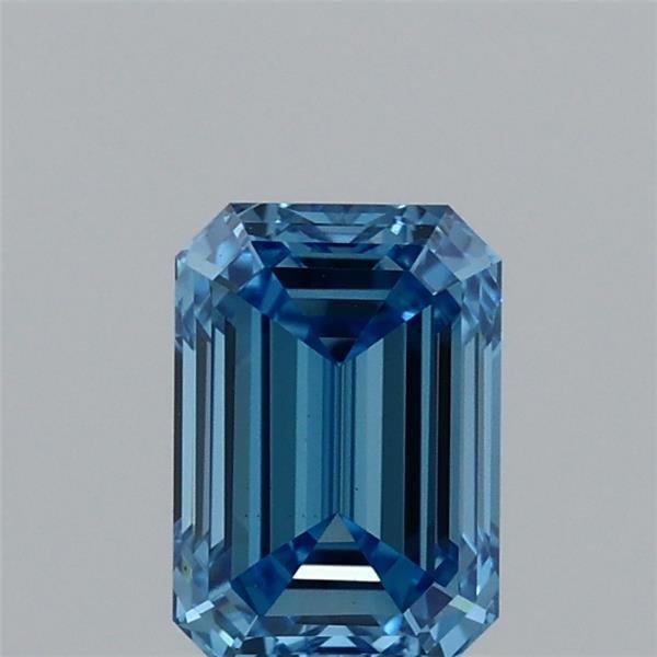 0.95 Ct. Fancy Vivid  Blue Emerald Lab Grown Diamond