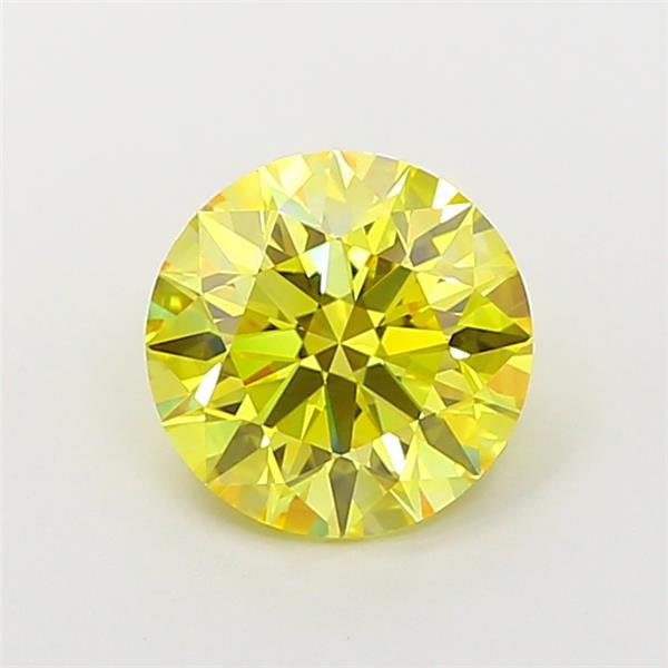 1.91 Ct. Fancy Intense Yellow Round Lab Grown Diamond
