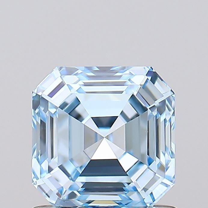 1.00 Ct. Fancy Intense Blue Asscher Lab Grown Diamond