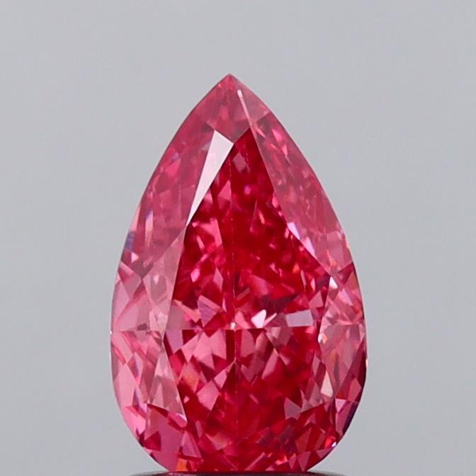 1.39 Ct. Fancy Vivid  Pink Pear Lab Grown Diamond