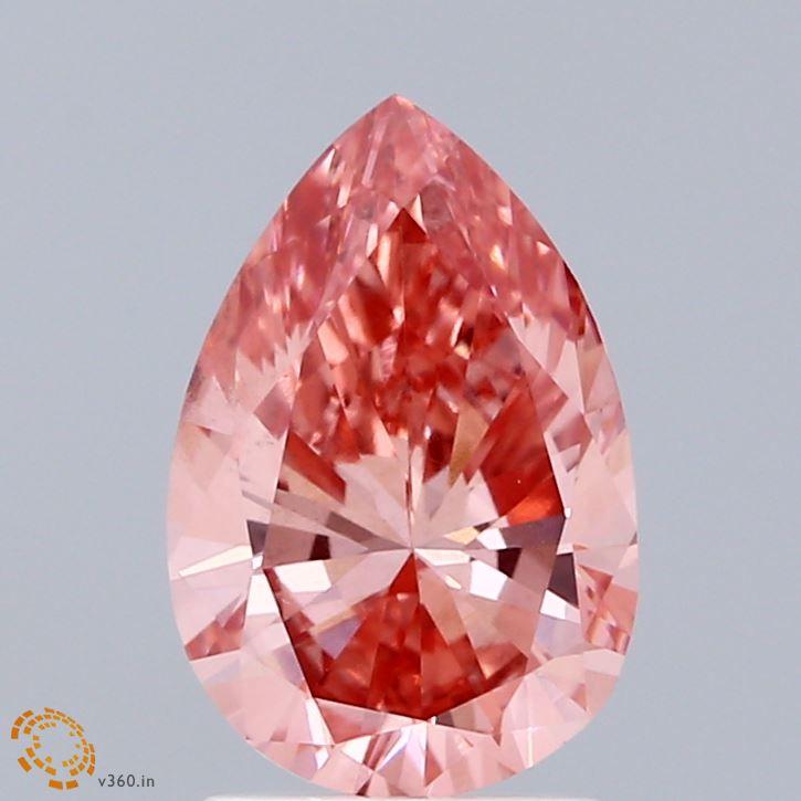 1.95 Ct. Fancy Vivid Pink Pear Lab Grown Diamond