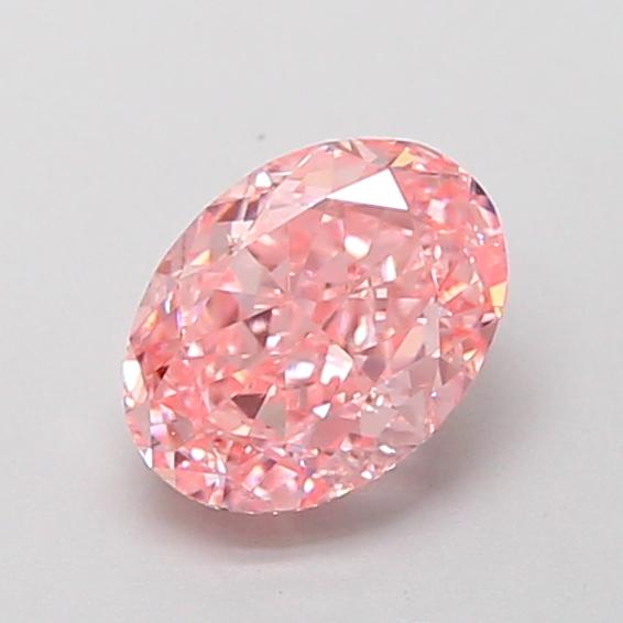 0.93 Ct. Fancy Vivid Pink Oval Lab Grown Diamond