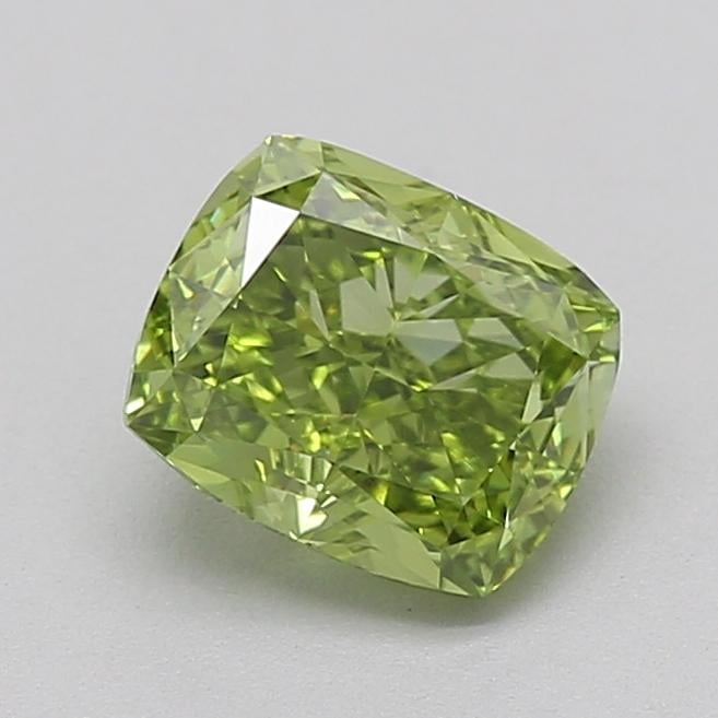 1.02 Ct. Fancy Green Cushion Lab Grown Diamond