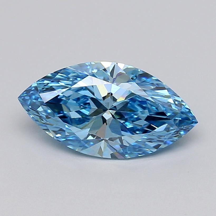 2.10 Ct. Fancy Vivid  Blue Marquise Lab Grown Diamond