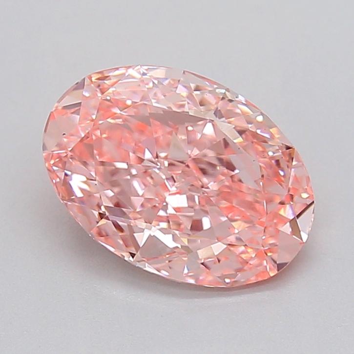 2.08 Ct. Fancy Vivid  Pink Oval Lab Grown Diamond