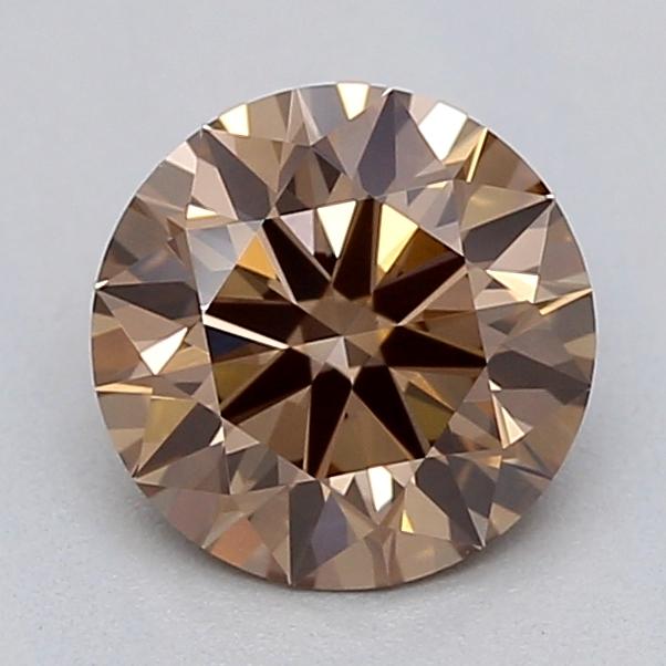 0.59 Ct. Fancy Light  Brown Round Lab Grown Diamond