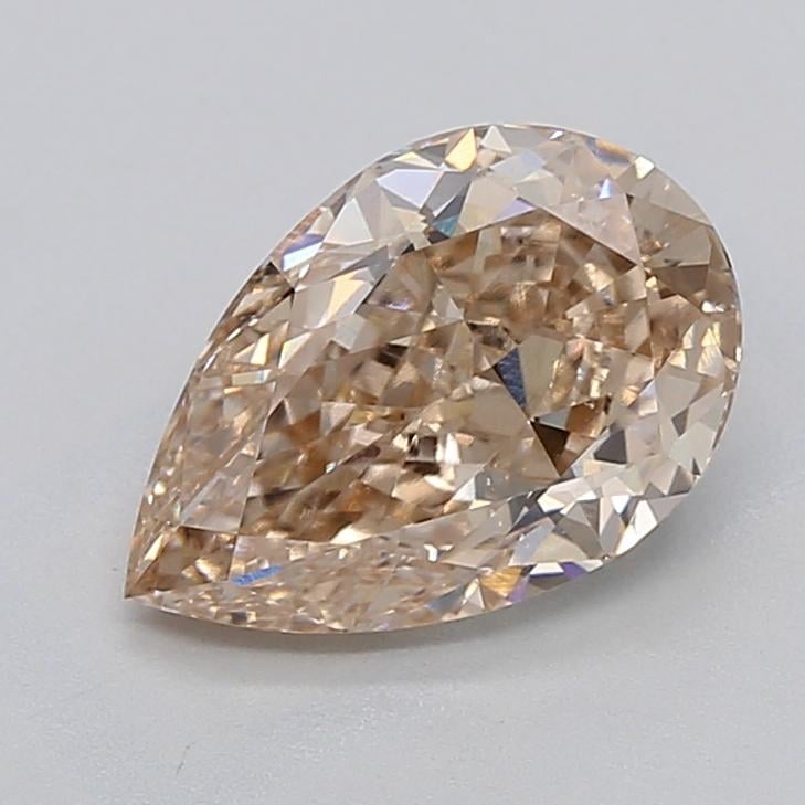 3.01 Ct. Light  Brown Pear Lab Grown Diamond