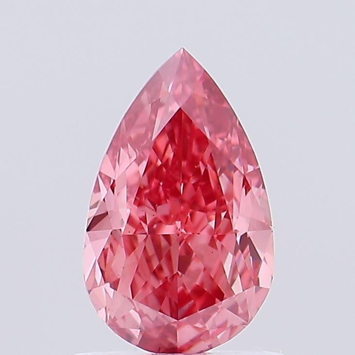 1.03 Ct. Fancy Vivid Pink Pear Lab Grown Diamond