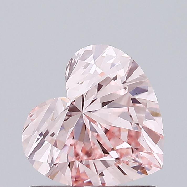 0.96 Ct. Fancy Intense Pink Heart Lab Grown Diamond
