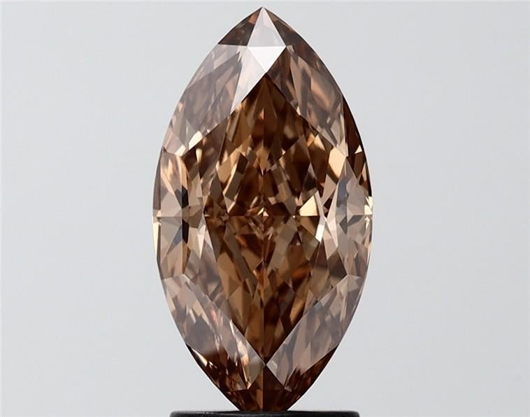 2.52 Ct. Fancy Brown Marquise Lab Grown Diamond