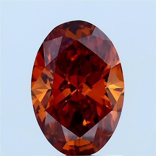 1.02 Ct. Fancy Deep Orange Oval Lab Grown Diamond