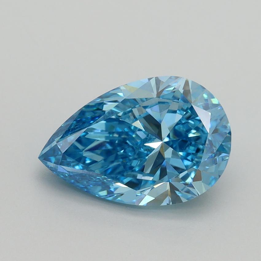 2.50 Ct. Fancy Vivid Blue Pear Lab Grown Diamond