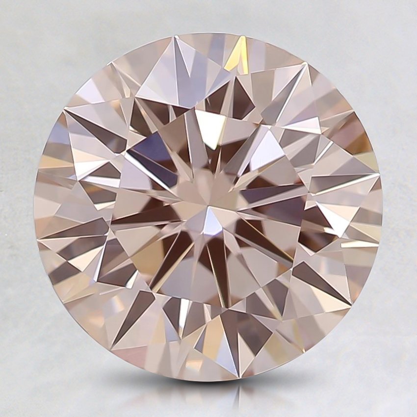 2.29 Ct. Fancy Orangy Pink Round Lab Grown Diamond