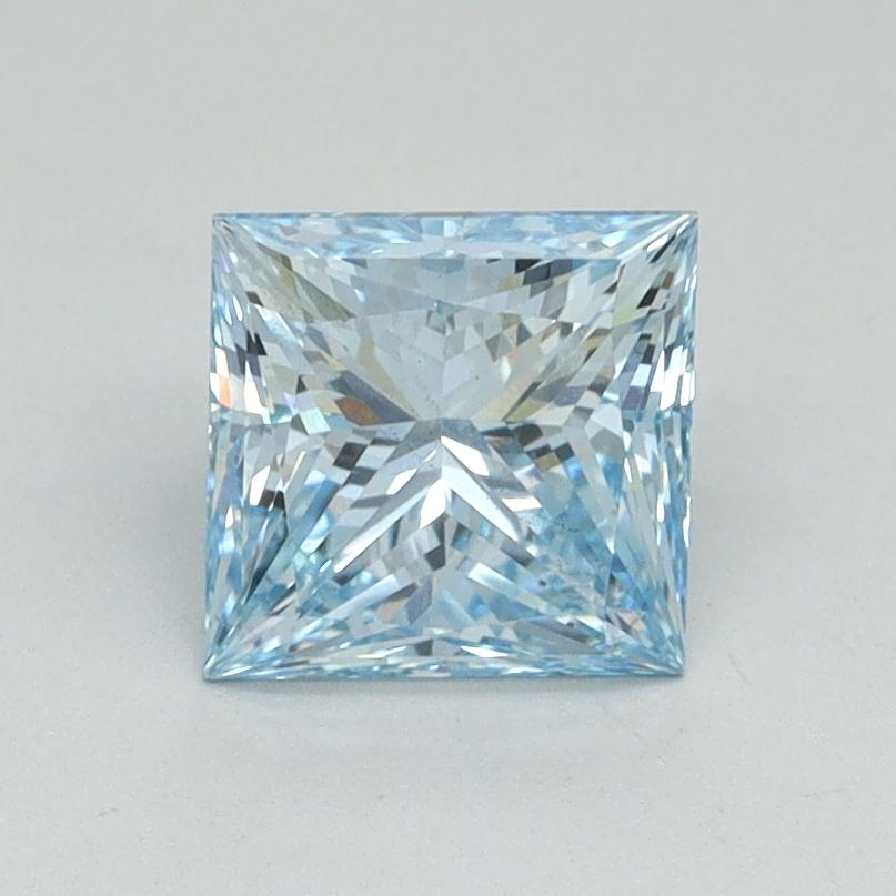 1.23 Ct. Fancy Intense Blue Princess Lab Grown Diamond