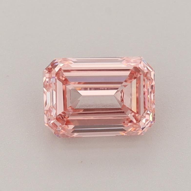 1.00 Ct. Fancy Intense Pink Emerald Lab Grown Diamond