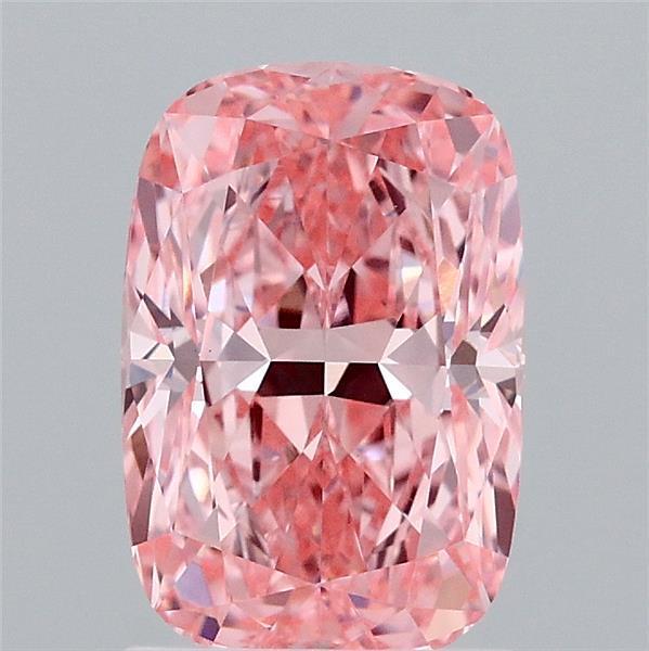 1.86 Ct. Fancy Vivid Pink Cushion Lab Grown Diamond