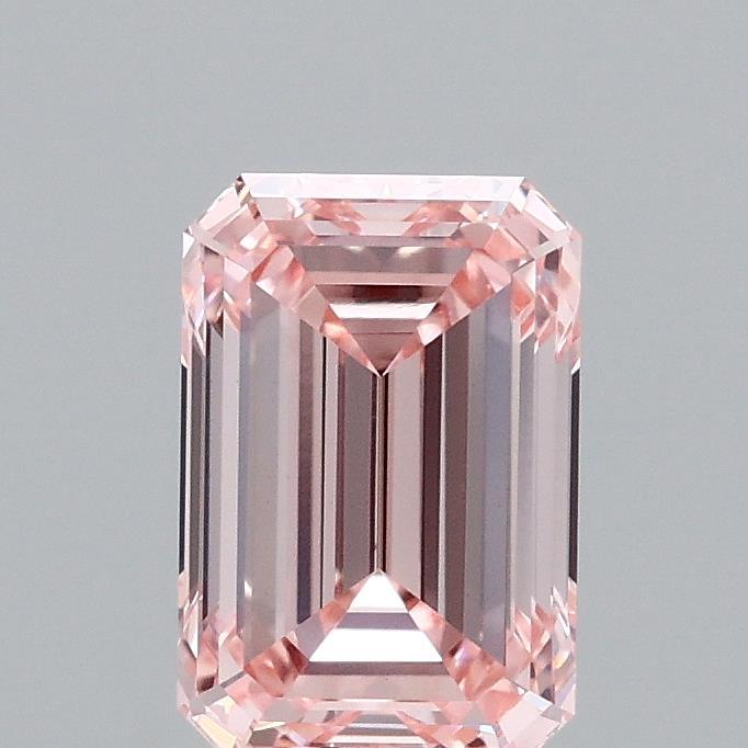1.24 Ct. Fancy Intense Pink Emerald Lab Grown Diamond