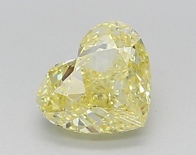 1.03 Ct. Fancy Intense  Yellow Heart Lab Grown Diamond
