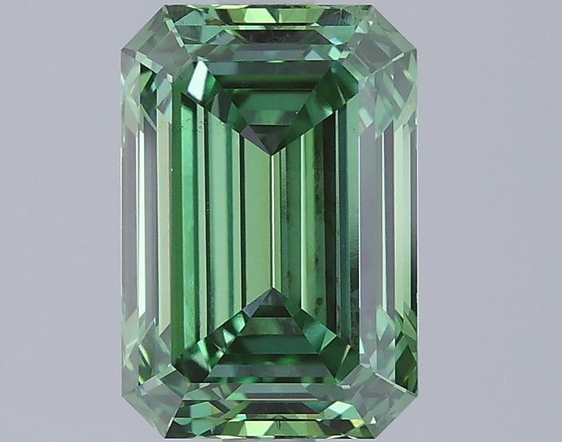 2.42 Ct. Fancy Vivid Green Emerald Lab Grown Diamond