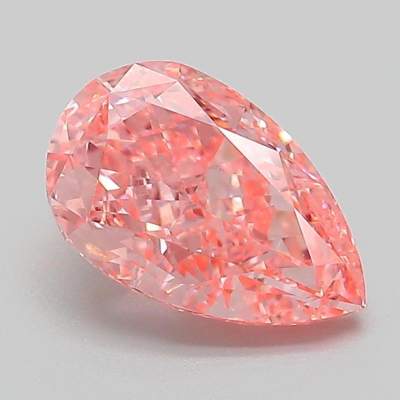 2.10 Ct. Fancy Vivid Pink Pear Lab Grown Diamond