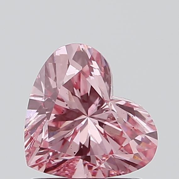 0.99 Ct. Fancy Vivid Pink Heart Lab Grown Diamond