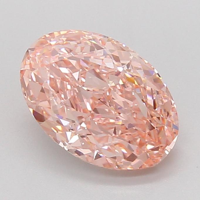 2.56 Ct. Fancy Vivid Pink Oval Lab Grown Diamond