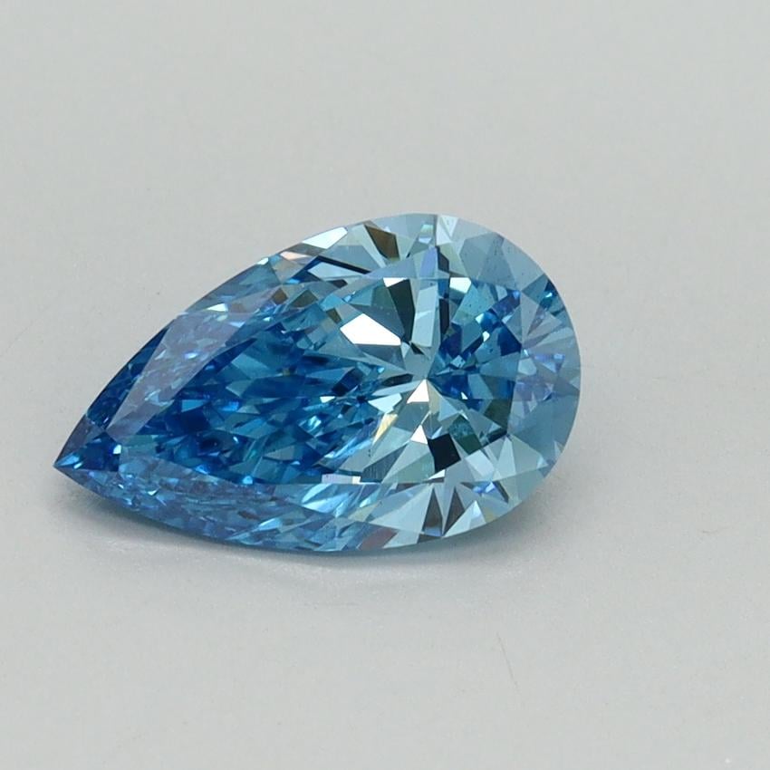 1.00 Ct. Fancy Vivid Blue Pear Lab Grown Diamond