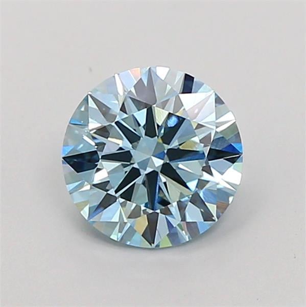 1.14 Ct. Fancy Vivid  Blue Round Lab Grown Diamond