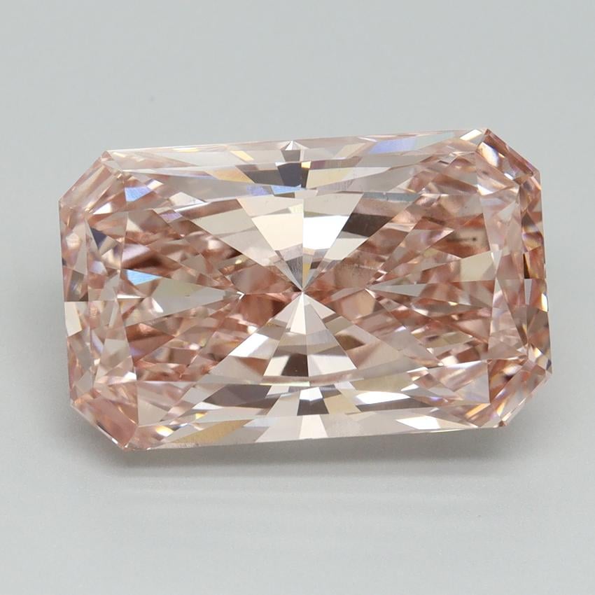 7.17 Ct. Fancy Vivid Pink Radiant Lab Grown Diamond