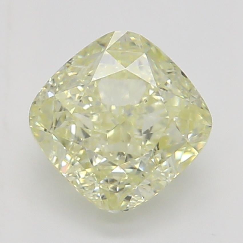 0.57 Ct. Fancy Light Yellow Cushion Diamond
