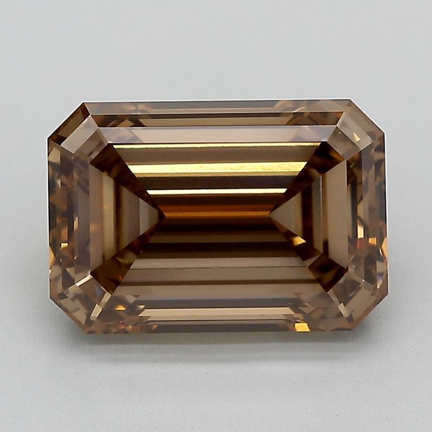 6.25 Ct. Fancy Light  Brown Emerald Lab Grown Diamond